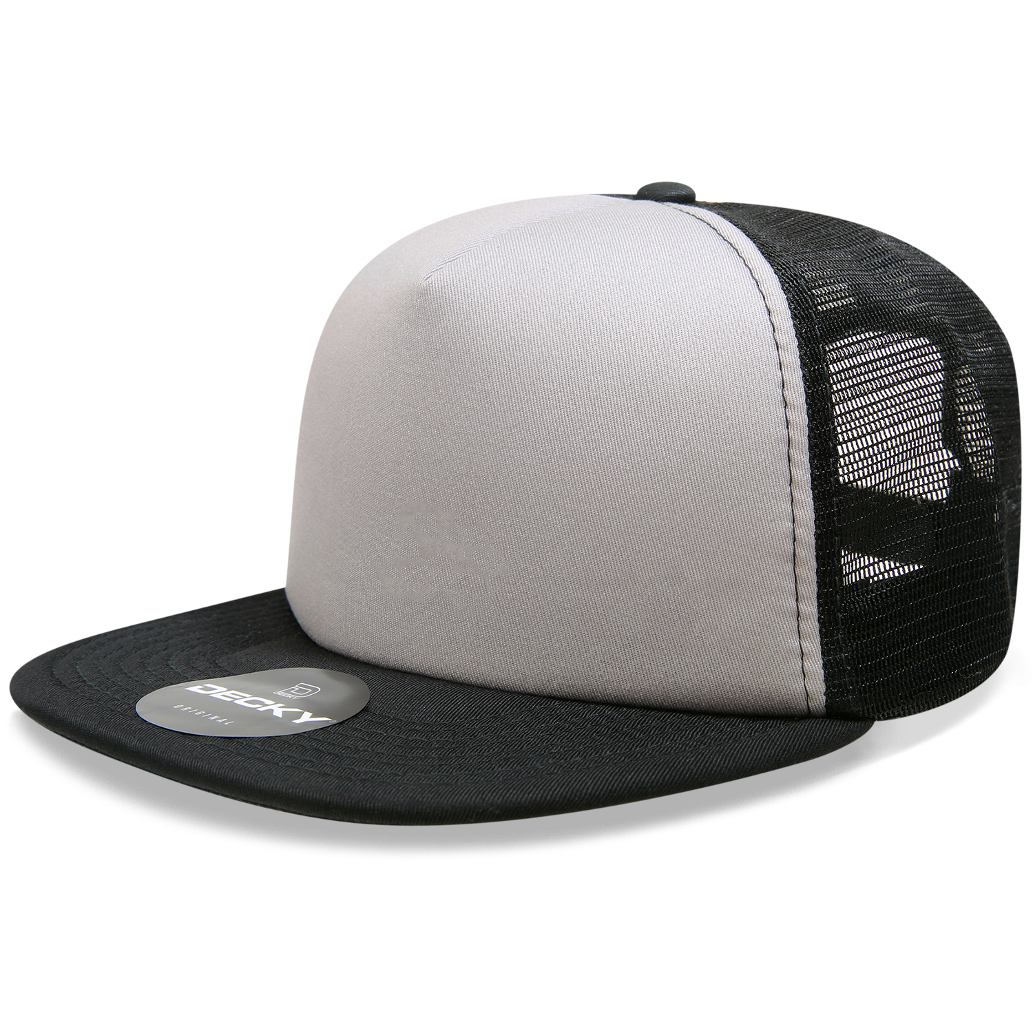 Decky - 5 Panel High Profile Structured Foam Trucker - 1080