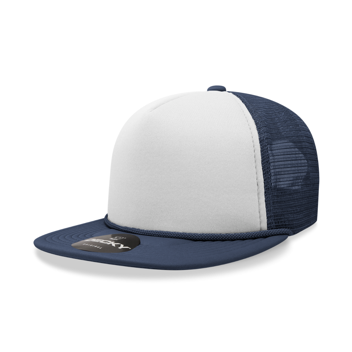 Decky - 5 Panel High Profile Two Tone Foam Trucker - 224