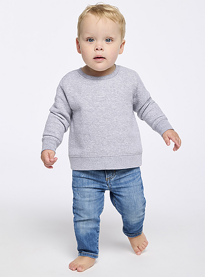 RABBIT SKINS - Infant Crew Fleece Sweatshirt - 3417