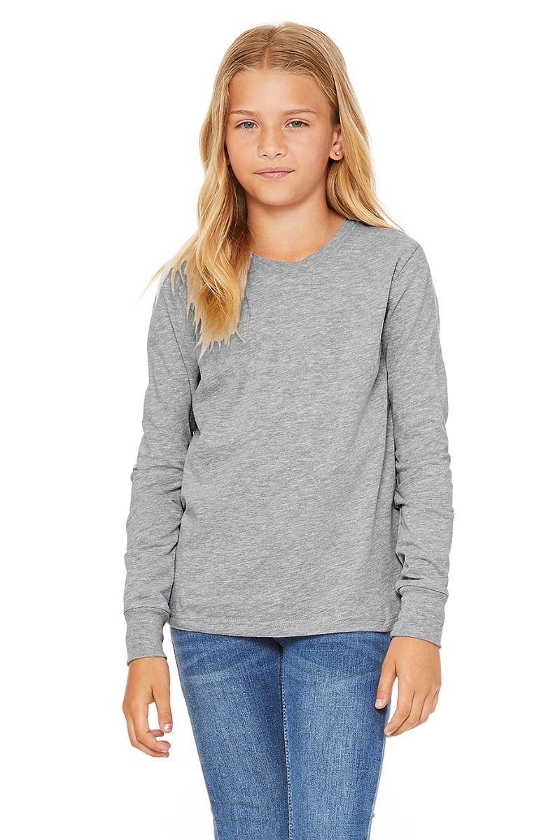 Bella+Canvas - Youth Heather CVC Long Sleeve Tee - 3501YCVC