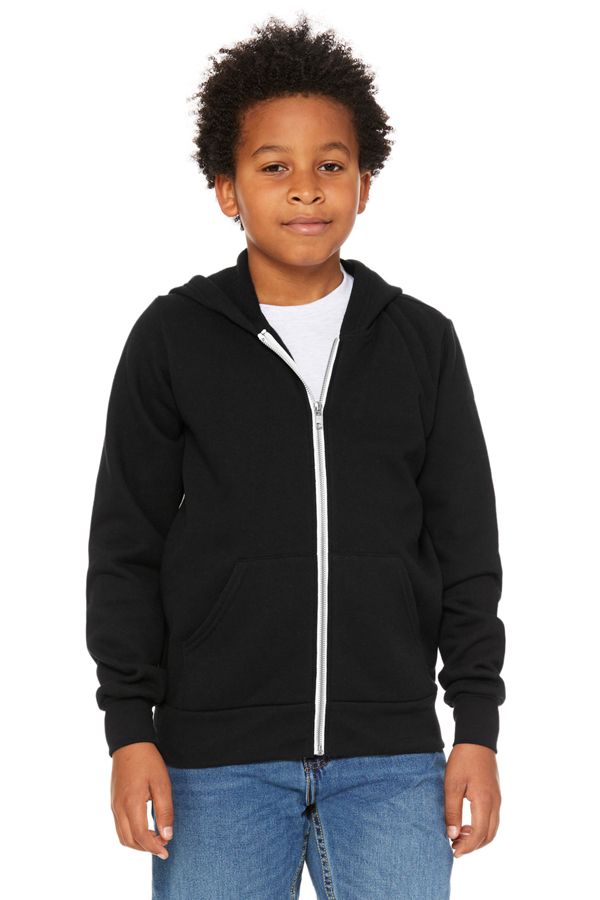 Bella+Canvas - Youth Sponge Fleece Full-Zip Hoodie - 3739Y