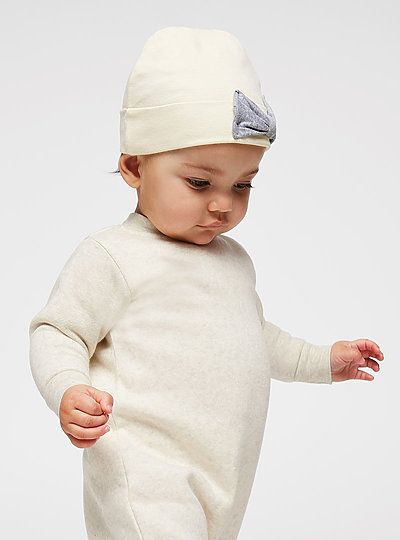 RABBIT SKINS - Infant Baby Rib Bow Cap - 4453