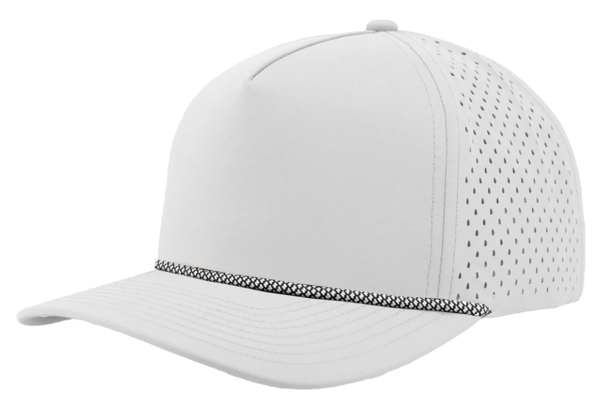 ZAPPED HEADWEAR - 5 Panel Medium Profile Snapback w/ Rope - BLACKHAWK R+
