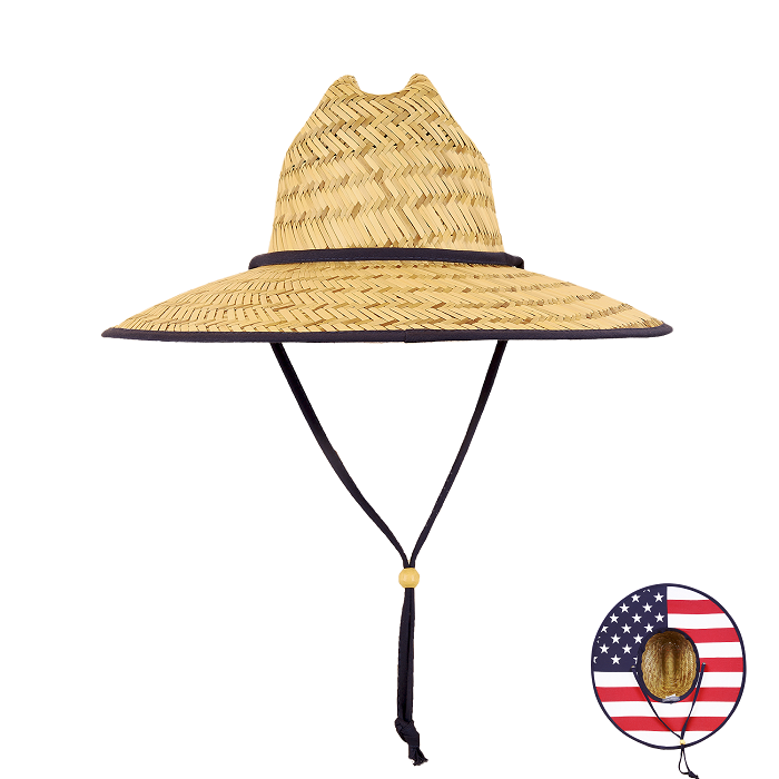 Decky - Mat Straw Lifeguard Hat - 528