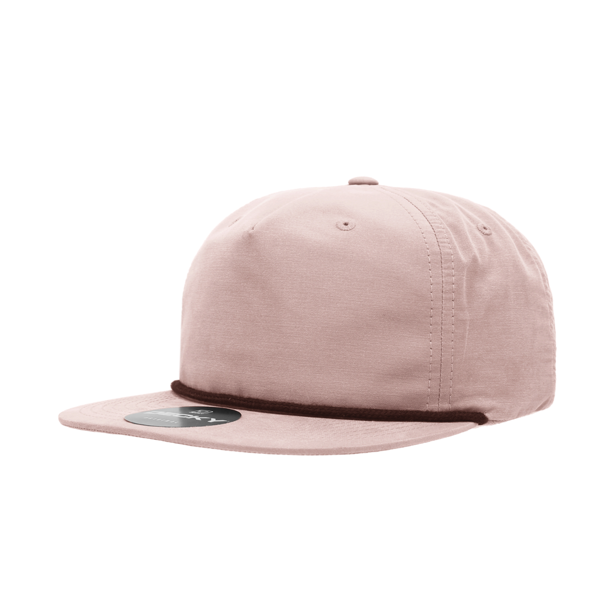 Decky - 5 Panel High Profile Cotton/Poly Blend Rope Hat - 6032