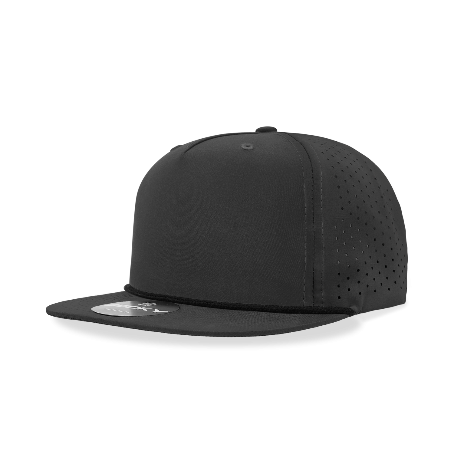 Decky - 5 Panel High Profile Relaxed Perforated Performance Rope Hat - 6226