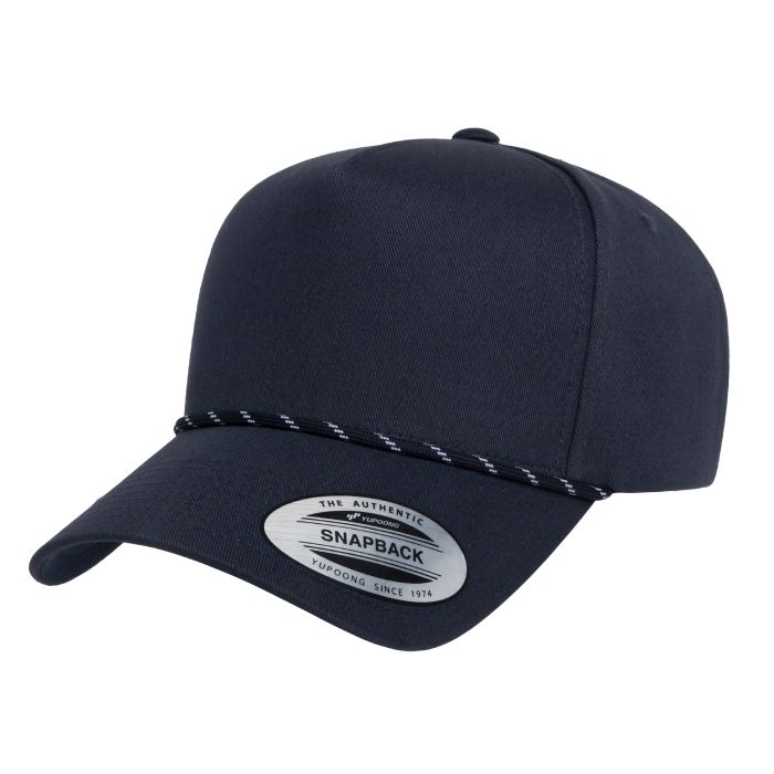 Yupoong - Retro 5 Panel Snapback w/ Rope - 5079BD