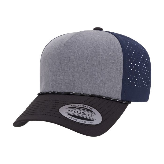 Yupoong - 5 Panel Snapback with Perforation w/ Rope - 5389BD