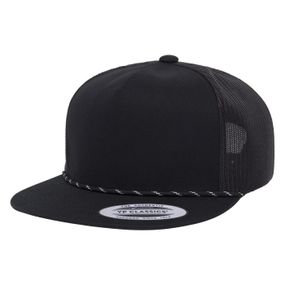 Yupoong - 5 Panel Classic Mesh Trucker w/ Rope - 6006BD