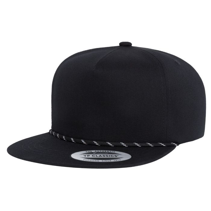 Yupoong - Unstructured 5 Panel Snapback w/ Rope - 6502BD