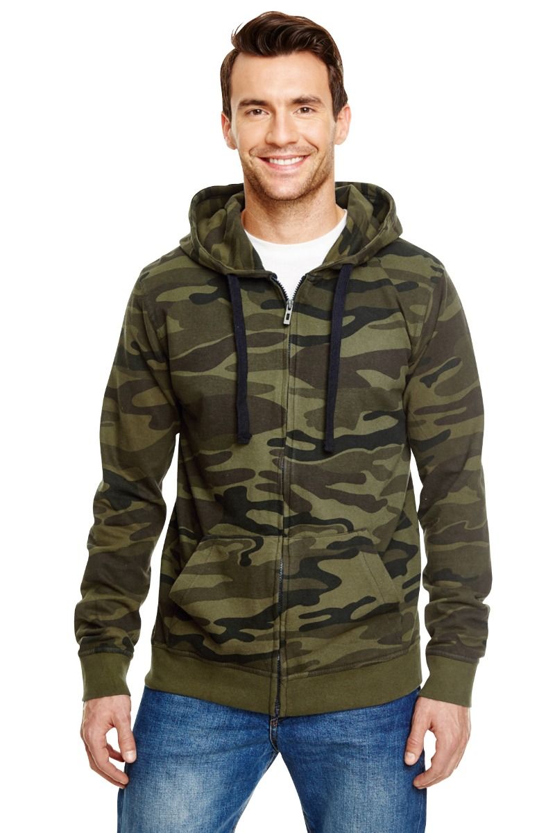 Burnside - Men's Full Zip Hooded Fleece Jacket - B8615