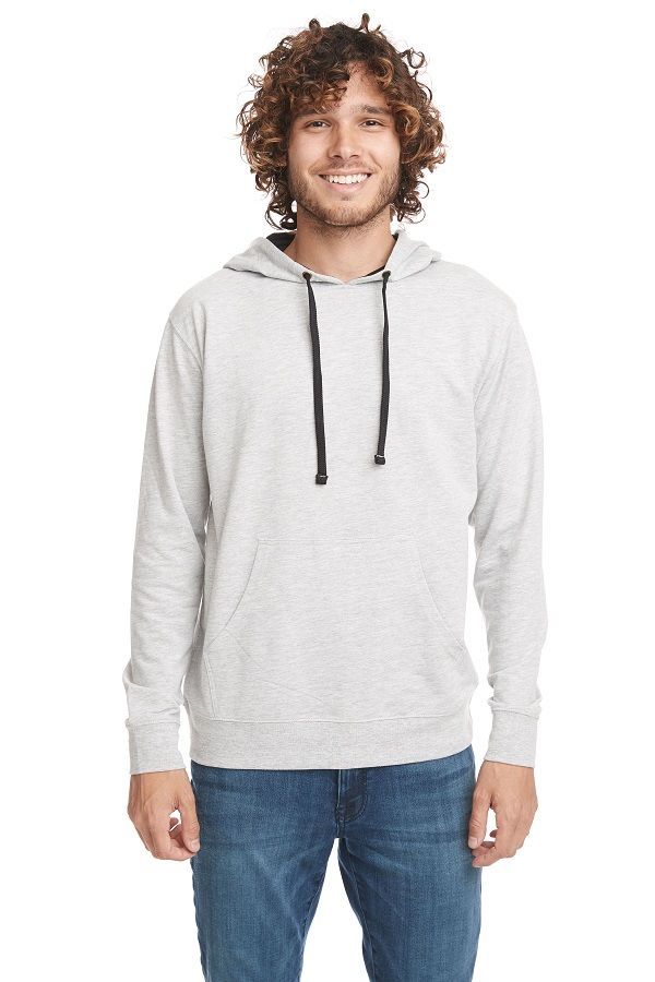 Next Level Unisex French Terry Raglan Crew - Heather Gray 2XL - Soft Fleece Pullover