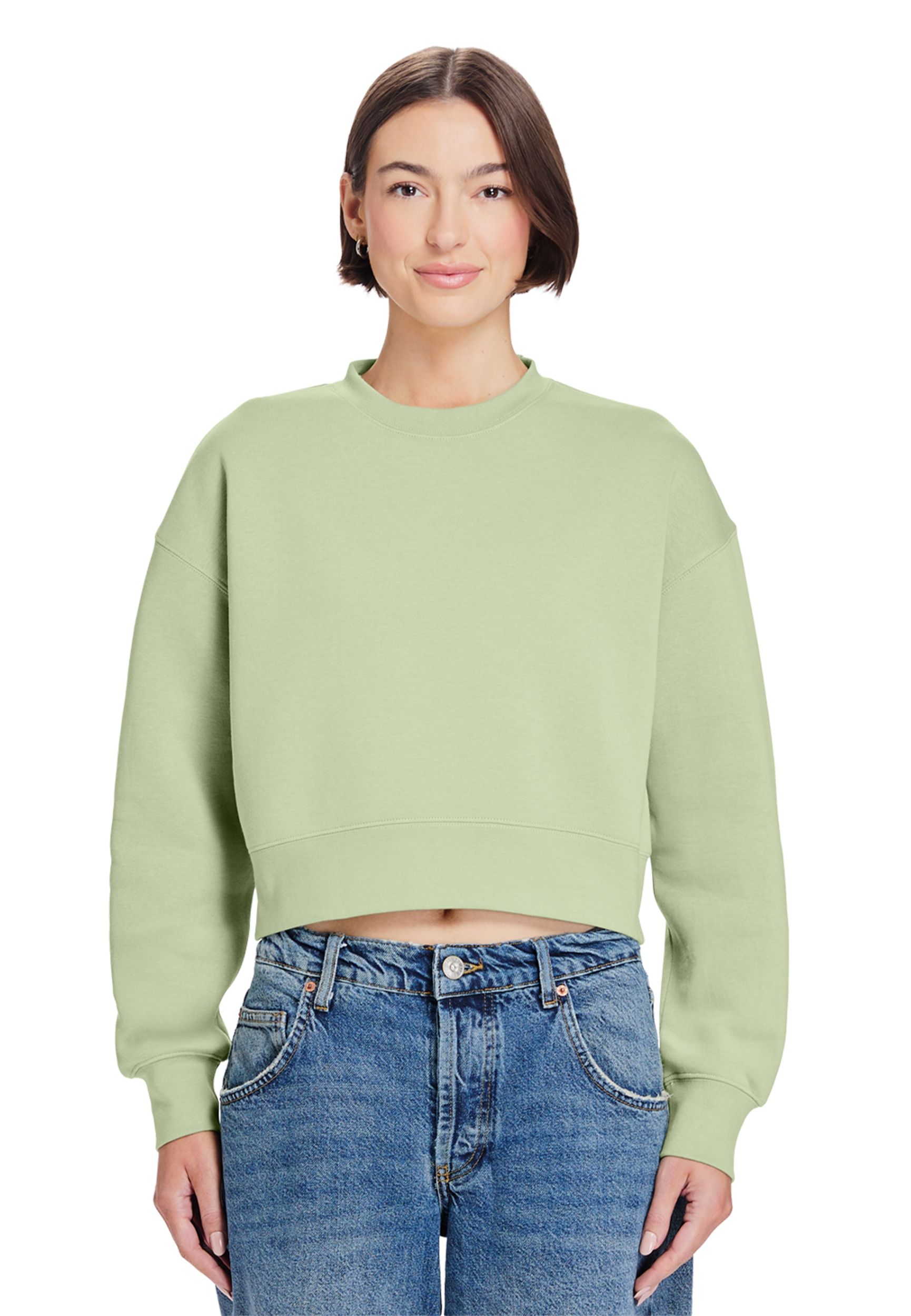 Lane Seven - Women's Relaxed Crop Crewneck - LS88004