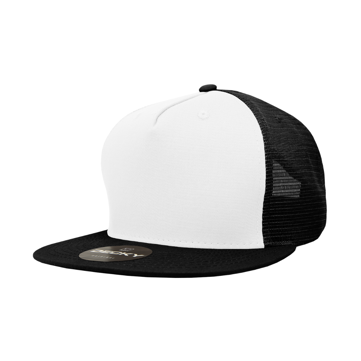 Decky - 5 Panel High Profile Structured Cotton Trucker - 1040