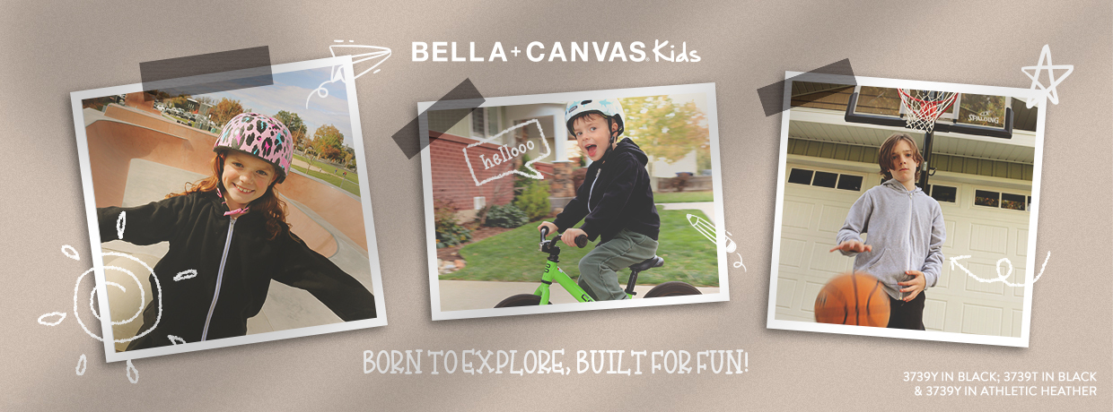 Bella + Canvas Kids section